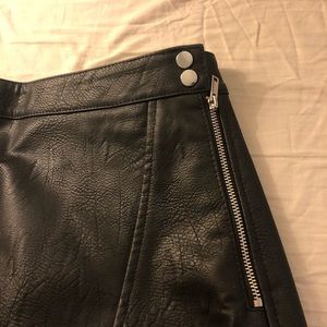 Zara faux leather skirt